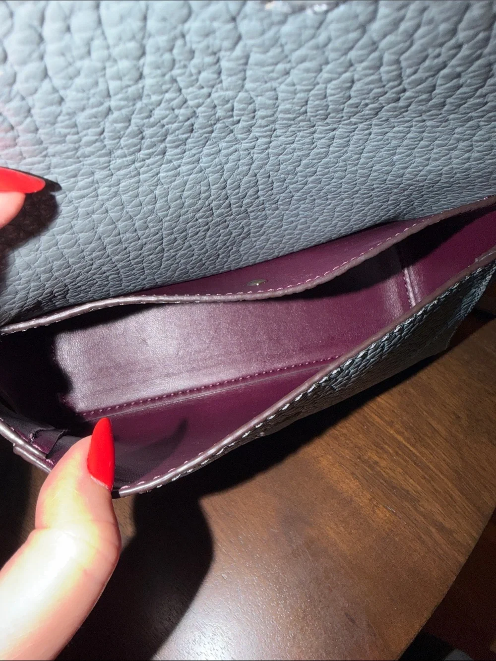 kate spade Slate Blue Pebbled Leather Crossbody